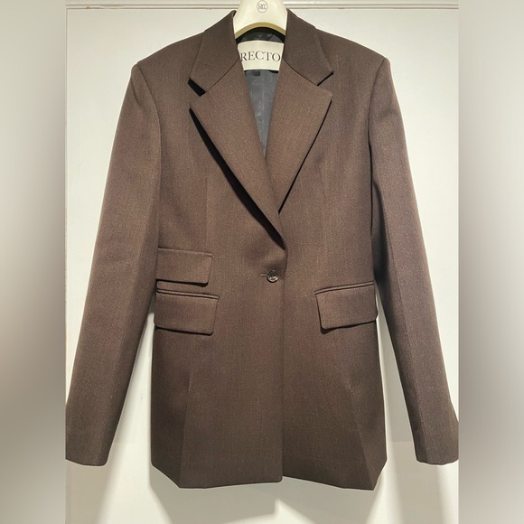 RECTO Brown Double-Breasted Blazer - Picture 4 of 5